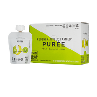 Organic, regeneratively farmed Puree - Pear + Banana + Kiwi