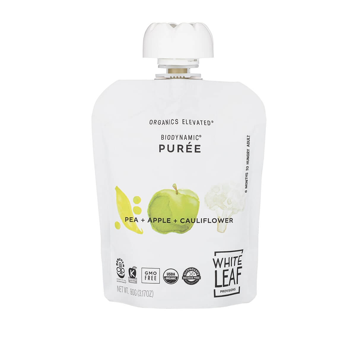 Organic Regeneratively Farmed Pea + Apple + Cauliflower Puree | White Leaf Provisions