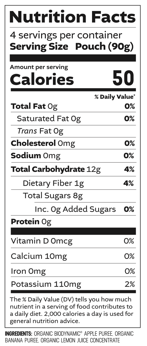 Regeneratively Farmed® Apple + Banana Sauce