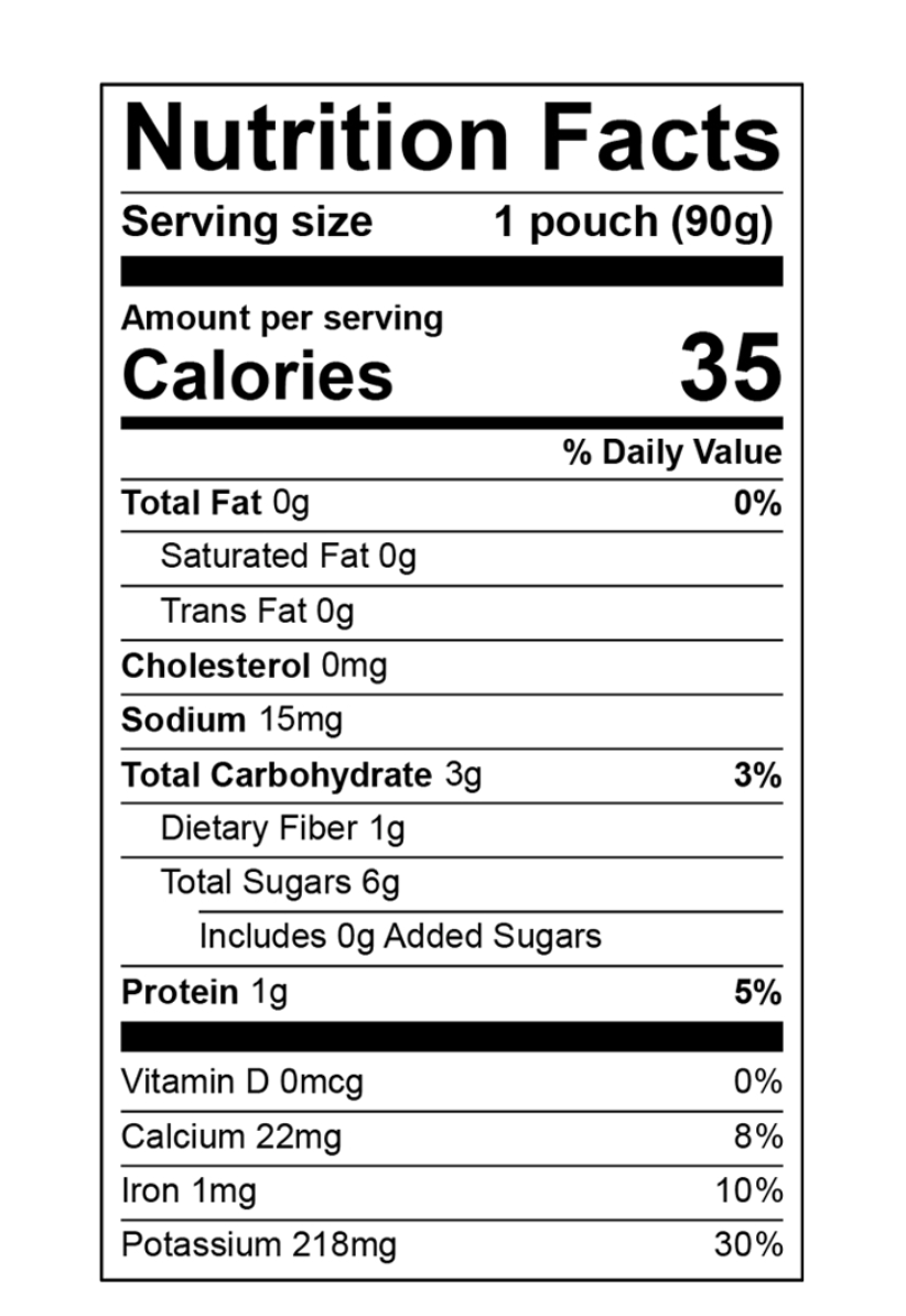 nutritional facts