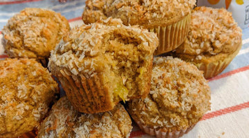 Mabel Maes Vegan Mango Coconut Muffins (Gluten Free Optional!)