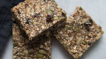 Raw Energy Bars with White Leaf Provisions Apple & Pear Sauce