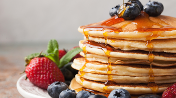 Peach + Oat Whole Wheat Pancake Recipe