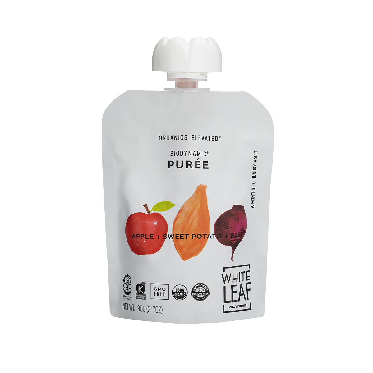 Organic, regeneratively farmed Puree - Apple, Sweet Potato & Beet