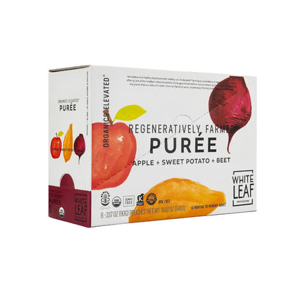 Organic Regeneratively Farmed® Apple + Sweet Potato + Beet Puree | White Leaf Provisions