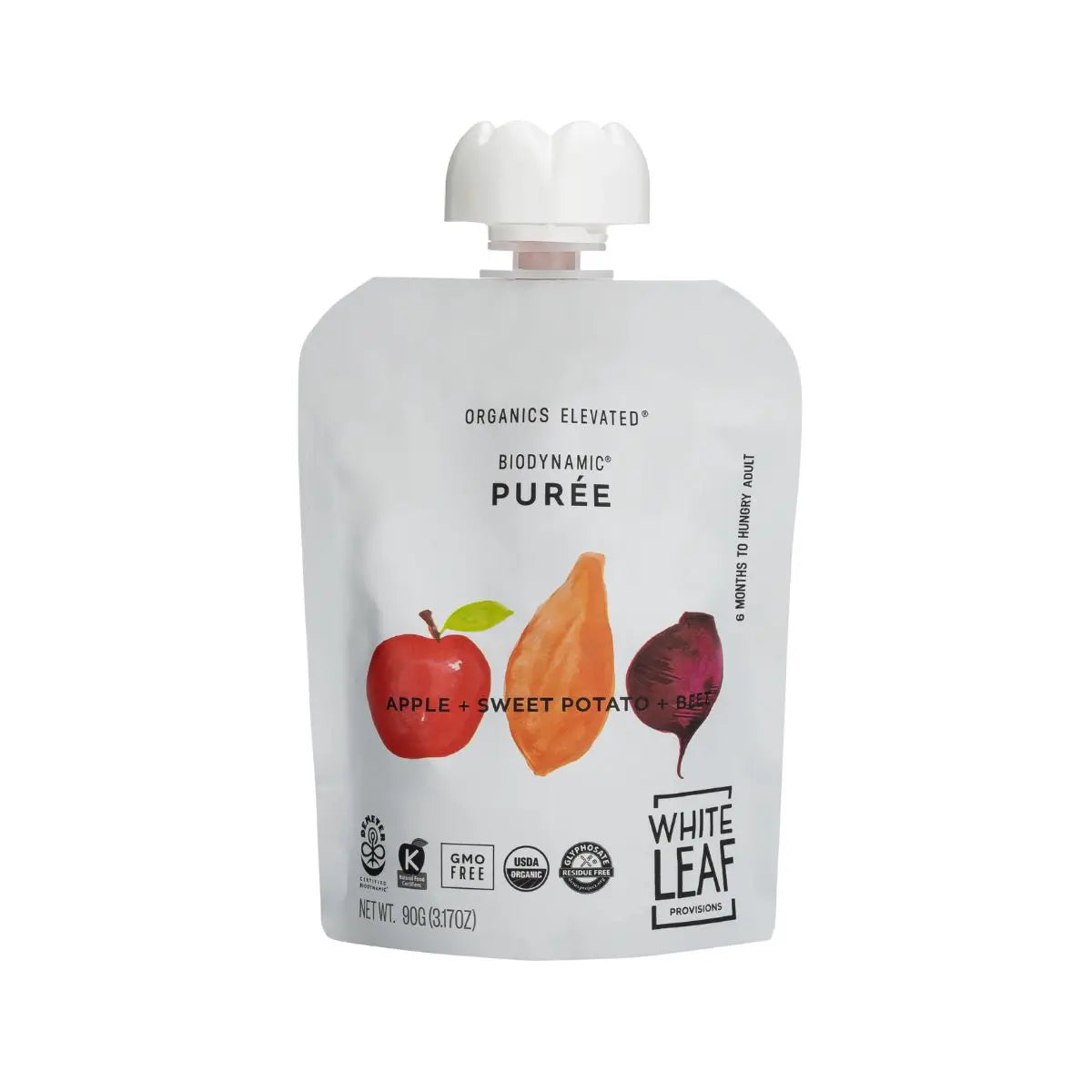 Organic Regeneratively Farmed® Apple + Sweet Potato + Beet Puree | White Leaf Provisions