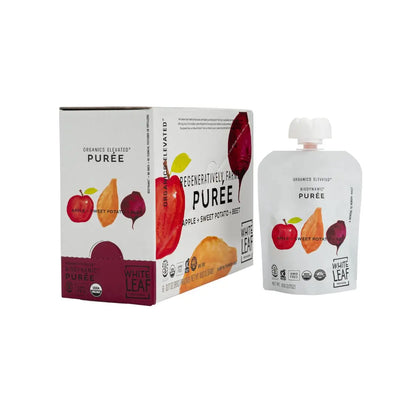 Organic Regeneratively Farmed® Apple + Sweet Potato + Beet Puree | White Leaf Provisions