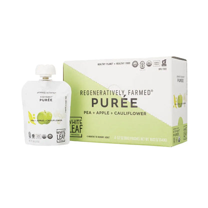 Organic Regeneratively Farmed Pea + Apple + Cauliflower Organic Infant Food | White Leaf Provisions