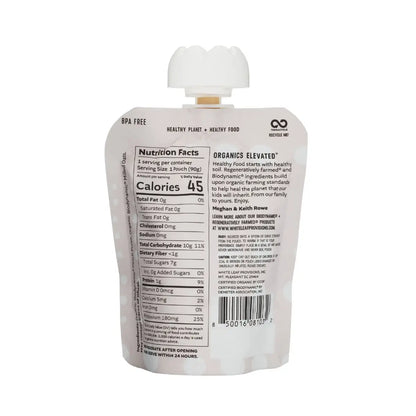 Organic Regeneratively Farmed® Peach + Oat Puree | White Leaf Provisions