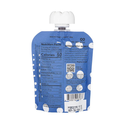 Nutrition Info for Natural Organic Regeneratively Farmed Pear + Spinach + Blueberry + Oat | White Leaf Provisions