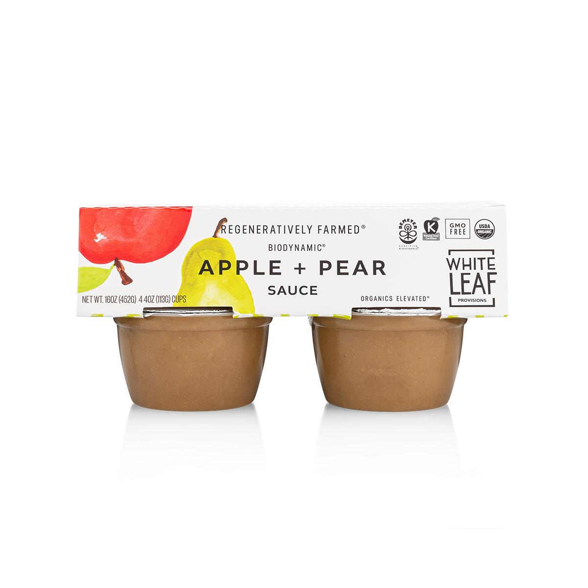Organic Biodynamic® Apple + Pear - 4 cups (4oz)